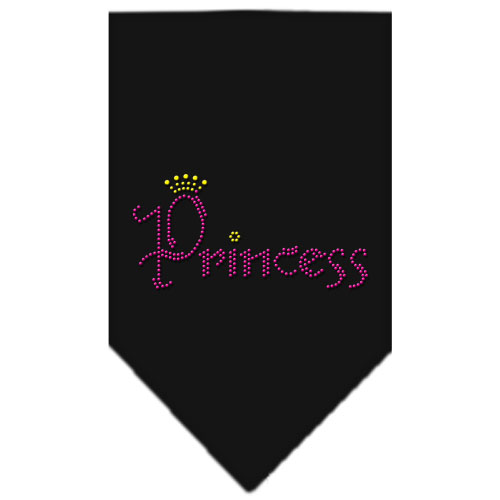 Princess Rhinestone Bandana Black Large